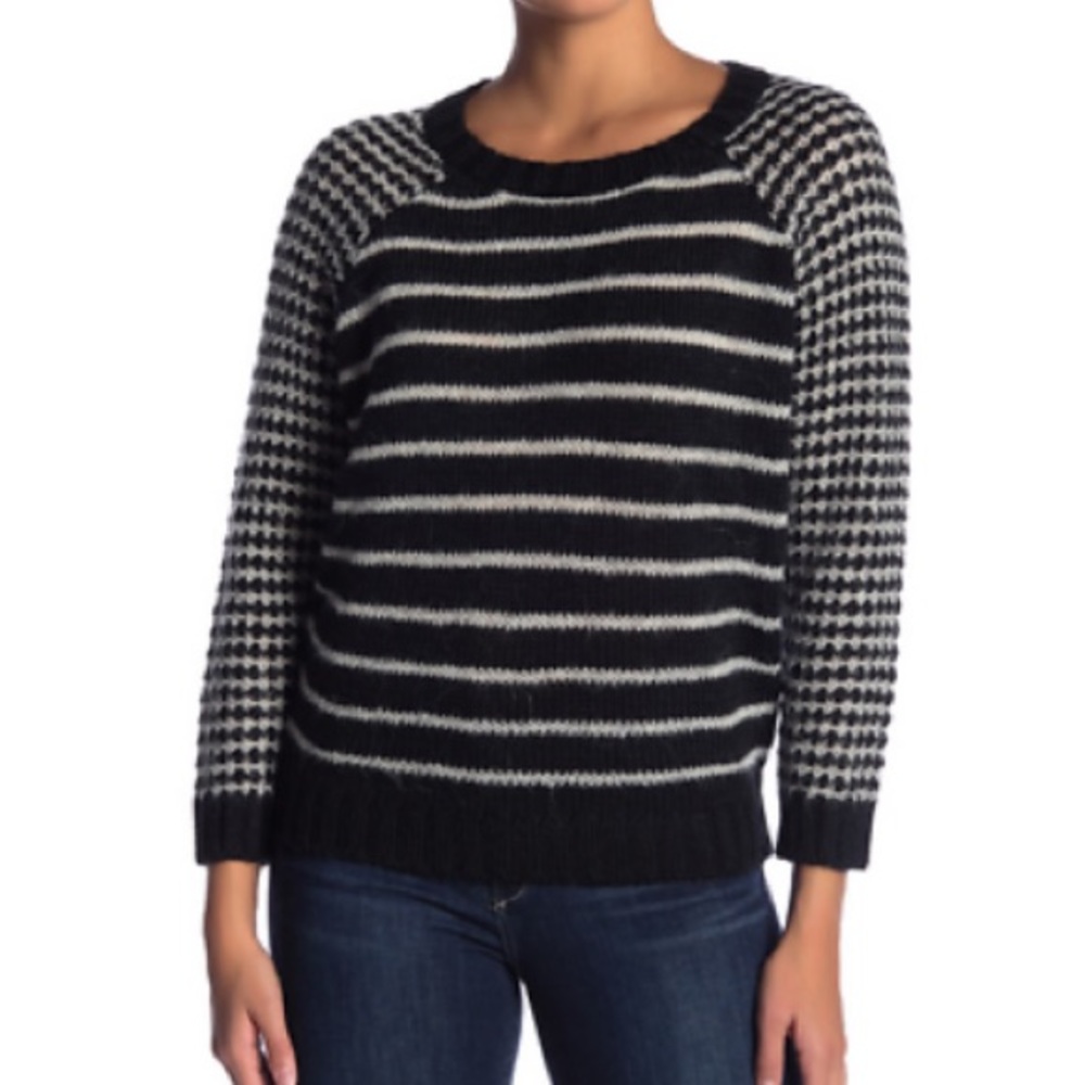 🌺 Carducci 3/4 sleeve blend pullover sweater